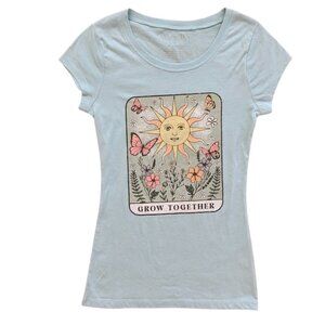 Wound Up Light Blue Tarot Junior T-Shirt Size XS NEW